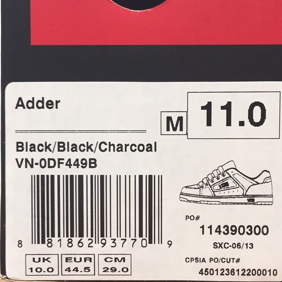 vans adder size 11